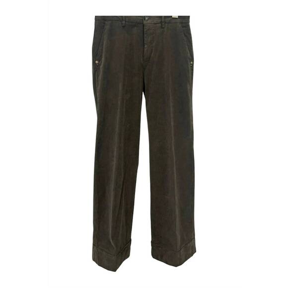 NEW MASON'S women's new york studio velvet chino pants in army